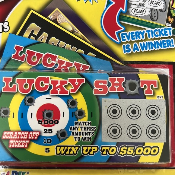 Fake Lottery Ticket Scratch Tickets (5 Tickets) Prank Gag Winning Tickets - Picture 11 of 16